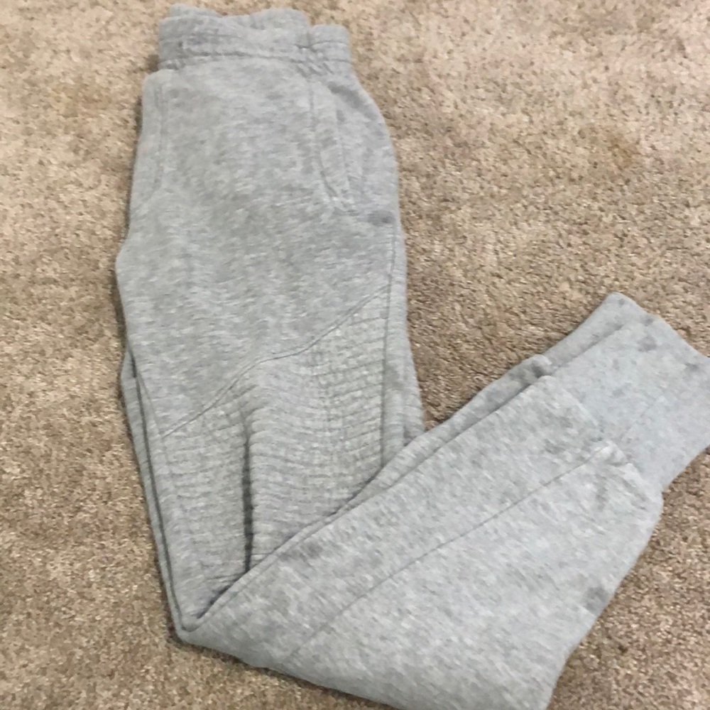 Gray sweatpants